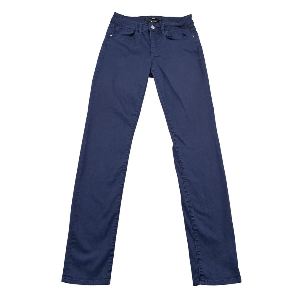 BLUE Saks Fifth Avenue Jeans Womens 27 Navy Straight‎ Leg Denim
